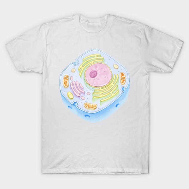 Human Cell Structure T-Shirt by labstud